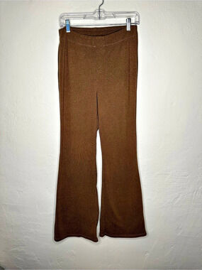 IRIS Highrise Brown Flare Pants Size Large